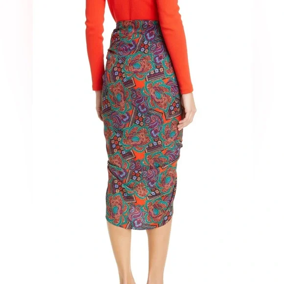 VERONICA BEARD Ruched Skirt - Picture 2 of 10